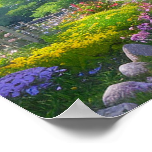 隠れた神社を見日本のつける ポスター (角)