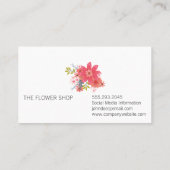隠れた花 |フローリスト 名刺 (裏面)