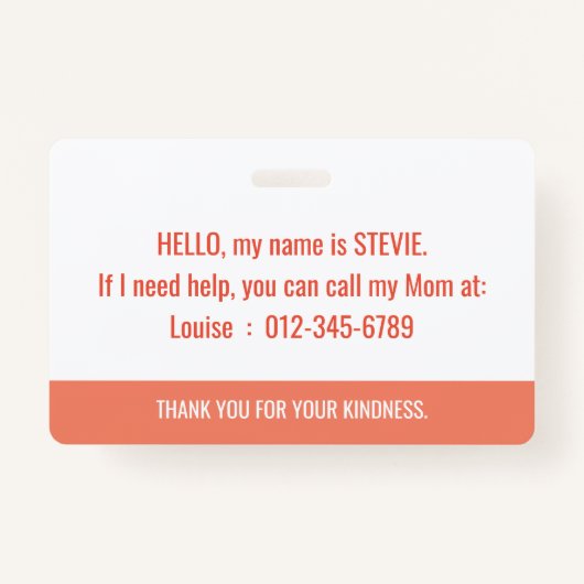 隠れた障害認識度と緊急連絡事 バッジ (裏面)