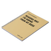 隠れている理由おもしろい引用文 ノートブック (左側)