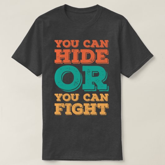 隠れても戦ってもいい1 Tシャツ (デザイン正面)