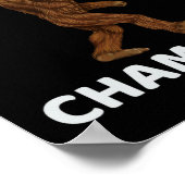 隠れてシークチャンピオンビッグフットおもしろいことわざビッグフー ポスター (角)