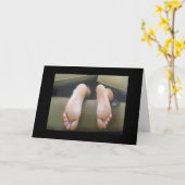 隠れもしても、古い誕生日おもしろい カード (黄色い花)