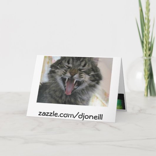 隠れることはできません誕生日 カード (裏面)