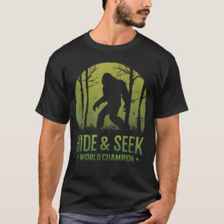隠れんぼ世界チャンピオン レトロ Tシャツ