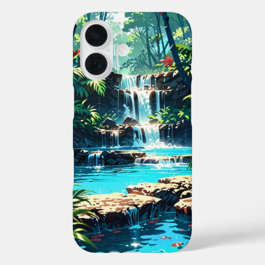 隠れアニメサマージャングルの滝 Case-Mate iPhoneケース (裏面)