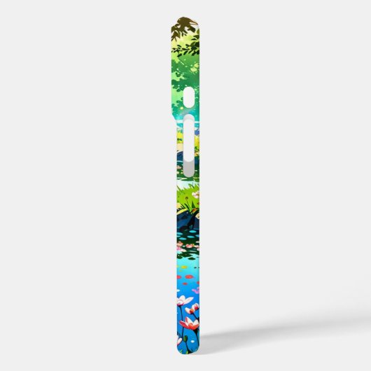 隠れ春池 – アニメ風景 Case-Mate iPhoneケース (裏面 / 左)