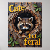 隠れ歩くプラー：アライグマのパーチ ポスター (正面)