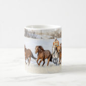 隠れ馬の牧場、ラングラーと馬 コーヒーマグカップ (中央)