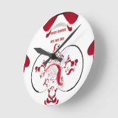 隠岐ドキーサンタ! ラウンド壁時計 (傾斜)