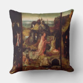 隠者(パネルの油)の祭壇の背後の飾り クッション (裏面)