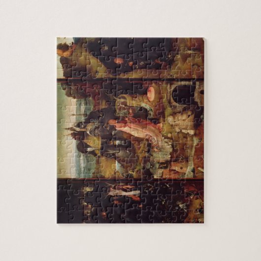 隠者(パネルの油)の祭壇の背後の飾り ジグソーパズル (縦)