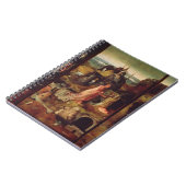 隠者(パネルの油)の祭壇の背後の飾り ノートブック (左側)