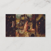 隠者(パネルの油)の祭壇の背後の飾り 名刺 (裏面)