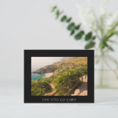 隠遁ビーチ、ロジンガロ、シチリア ポストカード (スタンド正面)