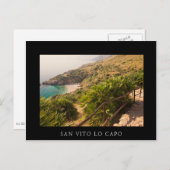 隠遁ビーチ、ロジンガロ、シチリア ポストカード (正面/裏面)