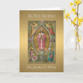 隠遁僧職イエスの祭壇 カード (黄色い花)