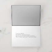 「隠遁者」のカード 箔グリーティングカード (内側レイダウン)