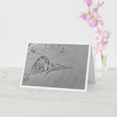 「隠遁者」のカード 箔グリーティングカード (蘭)