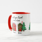隣に住んでくれたのに |クリスマスの友情 マグカップ (正面左)