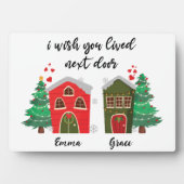 隣に住んでくれたのに |クリスマスの雰囲気かわいい フォトプラーク (正面)