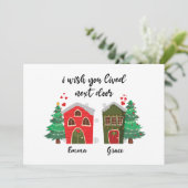 隣に住んでくれたのに |クリスマス最高のの友人 シーズンカード (スタンド正面)