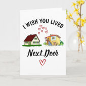 隣に住んでくれたらな カード (黄色い花)