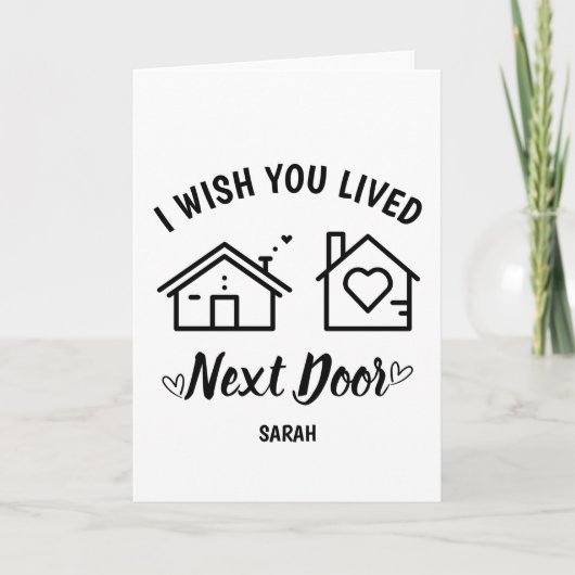 隣に住んでくれたらな カード (正面)