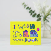 隣に住んで下さい ポストカード (スタンド正面)