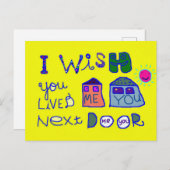 隣に住んで下さい ポストカード (正面/裏面)