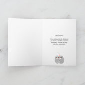 隣に座るユーモアあふれるバレンタインカード カード (内部)