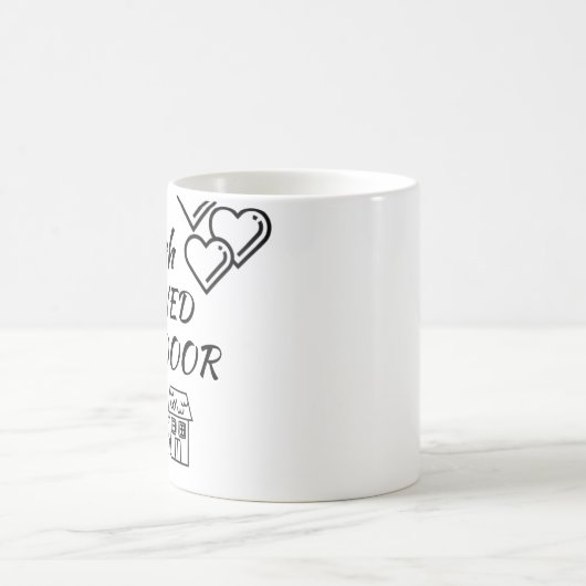 隣のマグカップに住んでくれたらいいのに コーヒーマグカップ (中央)