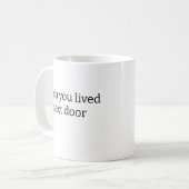 隣のマグカップに住んでほしい コーヒーマグカップ (正面左)