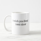 隣のマグカップに住んでほしい コーヒーマグカップ (左)