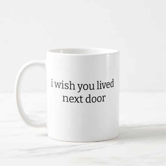 隣のマグカップに住んでほしい コーヒーマグカップ (左)