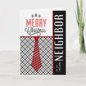 隣のメリークリスマスネクタイ男らしのために シーズンカード (正面)
