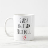 隣の友人コーヒーマグに住んでほしい コーヒーマグカップ (左)