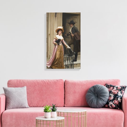 隣の家(浮気カップル) (美しい) キャンバスプリント (インサイチュ (リビング))