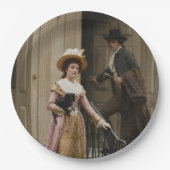 隣の家(浮気カップル) (美しい) ペーパープレート (正面)