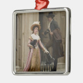 隣の家（浮気カップル） (美しい) メタルオーナメント (左)