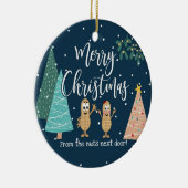 隣の木の実から聖降誕祭お目出とう! セラミックオーナメント (右)