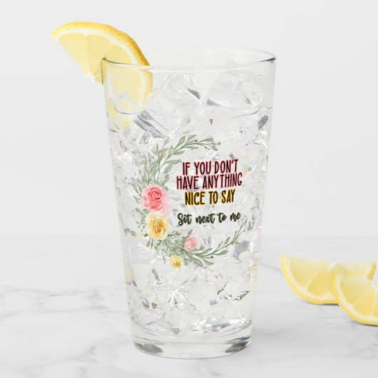 隣もしに座って言うのもいやだ タンブラーグラス (アイス正面)