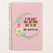 隣もしに座って言うのもいやだ プランナー手帳 (正面)