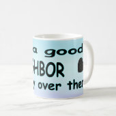 隣り合いみたいにそこに泊まること コーヒーマグカップ (正面右)