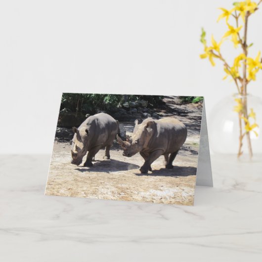 隣り合うサイ カード (黄色い花)