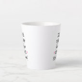 隣り合う、またはマイル離れたファミリが近いハート カフェラテマグ (正面)