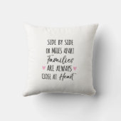 隣り合う、またはマイル離れたファミリが近いハート クッション (裏面)