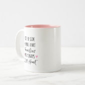 隣り合う、またはマイル離れたファミリが近いハート ツートーンマグカップ