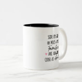 隣り合う、またはマイル離れたファミリが近いハート ツートーンマグカップ (正面右)