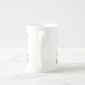 隣り合う、またはマイル離れたファミリが近いハート ボーンチャイナマグカップ (裏面)